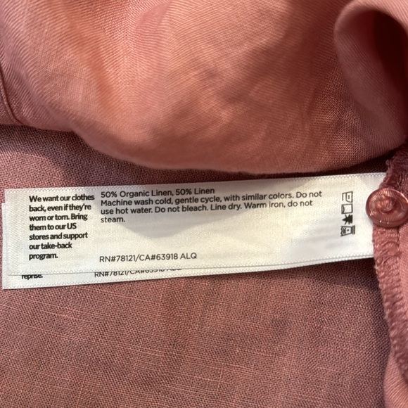 Eileen Fisher linen button up - Picture 7 of 8